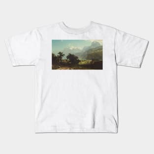 Lake Lucerne by Albert Bierstadt Kids T-Shirt